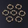 Accesorios de Cobre Fundido DIY 19*15mm Conector Colgante Pequeño Hueco de Cobre Fundido Estilo Vintage Adorno Pequeño para Colgar Accesorios Hechos a Mano