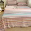 Lençol de Cama Flanelado de Algodão Puro Espesso Desenho Animado Peça Única 2026 Novo Outono e Inverno 100% Algodão Colcha Infantil Lençol de Elástico para Cama de Solteiro Conjunto de Três Peças
