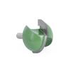 Juego de Cuchillos de Fondo Redondo de 6 Piezas, Cuchillo de Talla Semirredondo para Carpintería Verde, Cuchillo de Ribete de Fondo Redondo, Cuchillo de Bola, Cuchillo de Flor, Fresa para Carpintería, Juego Verde
