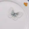 5,5cm Peça de Tecido Bordada Borboleta Tridimensional Acessório de Grampo de Cabelo Artesanal DIY Decoração de Acessório de Roupa Estilo Coreano