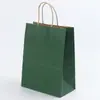 Bolsa de tote de papel kraft más vendida transfronteriza para empaque de regalos, bolsa de empaque para repostería y postres, bolsa de papel para llevar bebidas de té de leche