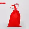 Bolsa de tela no tejida con cordón, bolsa de mano con logo personalizado, bolsa con cordón para almacenamiento de regalos, en stock, bolsa promocional publicitaria impresa a medida