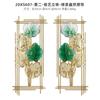 Decoração transfronteiriça novo estilo chinês sala de estar parede pendente de parede metal parede decoração de parede pingente parede de fundo de sofá folha de ginkgo