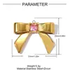 Estilo Europeo y Americano Lazo de Pedrería Estrella de Ocho Puntas Colgante de Acero Inoxidable DIY para Mujeres, Colgante de Joyería de Acero de Titanio Flor Sol