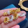 Fuerte retención de color arena dorada accesorios pulsera anillo giratorio anillo Gankun oro antiguo accesorios de joyería diy acabado pulsera tejido de cuerda