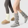 Calcetines de capas estilo Harajuku para mujer para otoño e invierno, calcetines JK cálidos, calcetines japoneses hasta la pantorrilla, moldeadores de piernas, botas de nieve de invierno