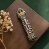 Colgante personalizado de alta calidad, nuevo, de nueve ojos, cuentas del cielo, mantra de seis palabras de Tíbet, cuentas de la suerte, colgante para hombre y mujer, simple