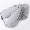 Almohada en forma de U, sin impresión, estilo similar, multifuncional, para viajes, para el cuello, para avión, con logotipo personalizable