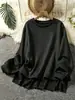 Exportación de Fábrica Fuente Talla Grande Ropa de Mujer Transfronteriza Holgada y Elegante Tallas Grandes Tops Venta de Liquidación Colección
