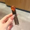 2026 Novo Modelo Preto Simples Fio de Telefone Elástico de Cabelo para Mulheres, Alta Elasticidade, Borracha Durável, Acessório Elegante para Rabo de Cavalo