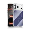 Adecuado para iPhone 17 Pro Max Magnético PC Funda Oficial para Teléfono Apple 17 Vidrio de Aluminio Alto Textura de Fibra de Carbono Funda para Teléfono
