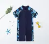 Traje de Baño Profesional de Secado Rápido para Entrenamiento Niños y Niñas Una Pieza Niña Bebé Coreano Protección Solar Traje de Baño Mayoreo