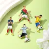 Broche de Mercadoria Esportiva de Futebol Liga de Zinco Impressão UV Estrela do Futebol Rei do Futebol Decoração de Roupa Insígnia de Lembrança