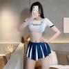 Lingerie Sexy Sexy Dinâmico Futebol Baby Puro Desejo Uniforme Tentação Conjunto Dividido Cos Líder de Torcida Entrega 1903