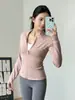 Chamarra de yoga con cierre y cuello alto para mujer, corte ajustado, manga larga, adecuada para correr al aire libre y fitness, chamarra deportiva ajustada
