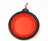Tigela Dobrável de Silicone para Pets Mais Vendida na Amazon Viagem Exterior Portátil Bebedouro e Comedouro para Cães