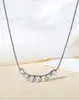 Collar de Corazón Popular Estilo Ins Corazón Sonriente Circonita Cadena de Serpiente Redonda de Acero de Titanio Gama Alta para Viaje Estilo Europeo y Americano