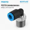 FESTO Accesorio roscado de conexión rápida tipo L NPQE-L-R14-Q6-P10 conexión de tubería industrial original