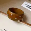 Nuevo Estilo Chino Retro Literario Pulsera de Madera Simple Moda Versátil Pulsera Personalizada Tendencia Diseño Joyería
