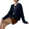 Chaqueta cárdigan tejida para mujer, nuevo estilo otoño e invierno, longitud corta para figuras petite, elegante y con estilo, color albaricoque