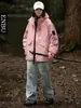 Roupa Masculina Enbu Outono Nova Tendência Jaqueta Corta-Vento para Uso Externo Jaqueta Casual Solta para Casal Casaco Esportivo Masculino