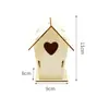 26 Novos Produtos de Madeira para Casa de Pássaros, Venda Quente Transfronteiriça Brinquedos de Grafite DIY para Crianças, Ornamento de Madeira para Pendurar Casa de Pássaros Montado à Mão