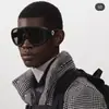 Gafas de sol personalizadas de borde grueso transfronterizas de una sola pieza Gafas de sol europeas y americanas integradas de PC 366 para hombre y mujer de montura grande de colores