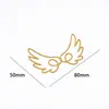Estilo Campanilla de Viento Atrapasueños de Cristal Colgante DIY Accesorios de Joyería de Latón Transfronterizo Mariposa Hueca Garra de Oso Luna
