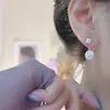 Pendientes de Perla Retro Franceses de Nicho Colgantes Geométricos de Perla Dos Formas de Usar Accesorios de Pendientes de Uso Diario