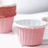 Moldes para Muffins, Moldes para Pasteles, Vasos para Mesa de Postres, Moldes para Muffins con Bordes de Encaje, Vasos de Papel Tulipán, 100 Soportes de Papel para Alimentos para Horno