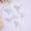 Adesivos de Parede Borboletas Vazadas Adesivos de Parede Borboletas Tridimensionais Decoração de Fundo Adesivos de Borboletas Coloridas Decoração de Parede Adesivos de Parede para Fundo