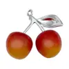 Pendientes Colgantes de Aleación Acrílica de Cereza de Cristal 3D para Hacer Manualidades Transfronterizos, Collares, Llaveros, Accesorios de Joyería