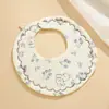 Babador de Gaze Petal de Seis Camadas para Bebê Algodão Puro Classe A Toalha de Saliva Babador para Recém-Nascido Unissex Estilo Fino para Primavera e Verão
