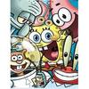 Comercio exterior bob esponja pintura de diamantes 5diy diamante completo punto de cruz pegar diamante decoración del hogar suministro de fábrica venta al por mayor