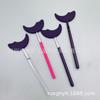 Cabezal y mango de cepillo de combinación gratuito para bricolaje, sombra de ojos multiusos, sombra de ojos, línea de ojos, cepillo auxiliar de maquillaje, bisel de silicona