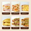 Prensa caliente comercial esparcidor palomitas de maíz perla té de burbujas sándwich bolsillo pan bolsa cuadrada sellado de bordes máquina para hacer sándwiches