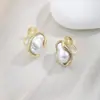 Clip de Oreja Coreano Super Hada Dulce Pequeño Fresco Agujeros de Oreja Pendientes de Oreja Elegante Nicho Combinación Versátil Alto Grado Clip de Oreja para Mosquitos