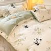 Conjunto de Cama de Algodão Puro Quatro Peças Algodão de Primavera Roupa de Cama Capa de Colcha Floral Conjunto de Cama de Dormitório Solteiro Três Peças Roupa de Cama Lençóis de Cama Quatro Estações