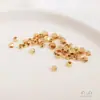 Cuentas Facetadas de Color Duradero Rellenas de Oro de 14 Quilates Corte poligonal Cuentas Sueltas Cuentas espaciadoras Materiales para Hacer Bisutería Hecha a Mano DIY Accesorios de Joyería
