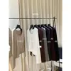 Um scoop de doçura dela Estilo minimalista Outono/Inverno Modelo básico Sensação de ser papel fino Lã espessa Gola redonda Camada base quente 62123