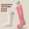 Botas de lluvia de invierno para hombre con cubierta de terciopelo de algodón, tubo alto, tubo medio, tubo bajo, gruesas, cálidas, zapatos para agua, botas de agua, botas de lluvia de terciopelo de cordero con forro