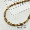 Pedra Crua Natural Contas Espaçadoras de Mármore Contas Redondas de Bambu Material para Acessórios de Pulseira Colar com Contas DIY