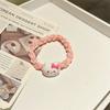 Linda diadema tejida de dibujos animados de animales, lazo para coleta con corazón de chica dulce, pulsera para la cabeza para pareja, cuerda para el cabello, pulsera para novias