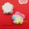 Flor de Cinco Pétalos Degradado Luminoso Colorido Simulado Rosa DIY Accesorios de Resina Carcasa para Teléfono Móvil Adorno para la Cabeza Horquilla Accesorios Pegatinas