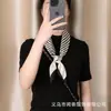 El Nuevo Estilo Rayado para el Trayecto Diario Bufanda Cuadrada de 70 cm, Bufanda de Seda Moderna para Primavera y Otoño, Bufanda Profesional Versátil, Protector de Cuello, Bufanda para Mujer