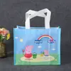 Bolsa de Almacenamiento Portátil Impermeable de Gran Capacidad, Bolsa de Plástico de Dibujos Animados, Bolsa de Tela No Tejida Impresa a Color para Publicidad