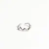 Anillo de Ola Vintage Exquisito de Lujo de Nicho Europeo y Americano Anillo de Acero de Titanio para Mujer Anillo Minimalista de Moda Abierto para Dedo Índice