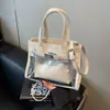 Bolsas Transparentes de Moda para Mujer Primavera/Verano 2025 Nueva Versátil Bolsa Cruzada Popular Bolso de Nicho Bolsa de Gelatina