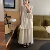 Vestido de Moda Coreana Dongdaemun de Gama Alta Chic Falso de Dos Piezas para Mujer