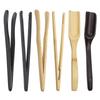 Venta al por Mayor de Fábrica Pinza para Té Cuchara para Té Pinza para Té de Bambú Pinzas Ébano Madera Maciza Individual Taza de Té Pala para Té